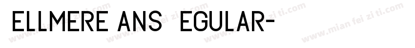WellmereSans Regular字体转换